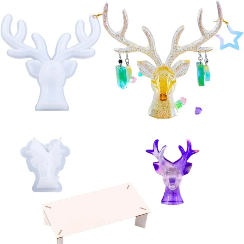 Силиконовые формы с оленем и рогами для украшения сделай сам