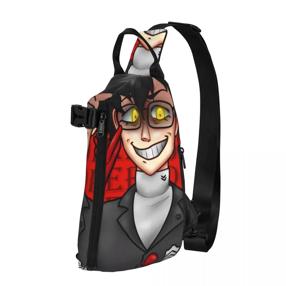 

Persona 5 Shoulder Bags videogame morgana Fishing Chest Bag Male Travel Graphic Design Sling Bag Casual University Small Bags