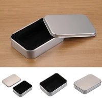 cigarette case box black tobacco storage box humidor rolling paper box jewelry candy coin key organizer tin flip gifts sealed