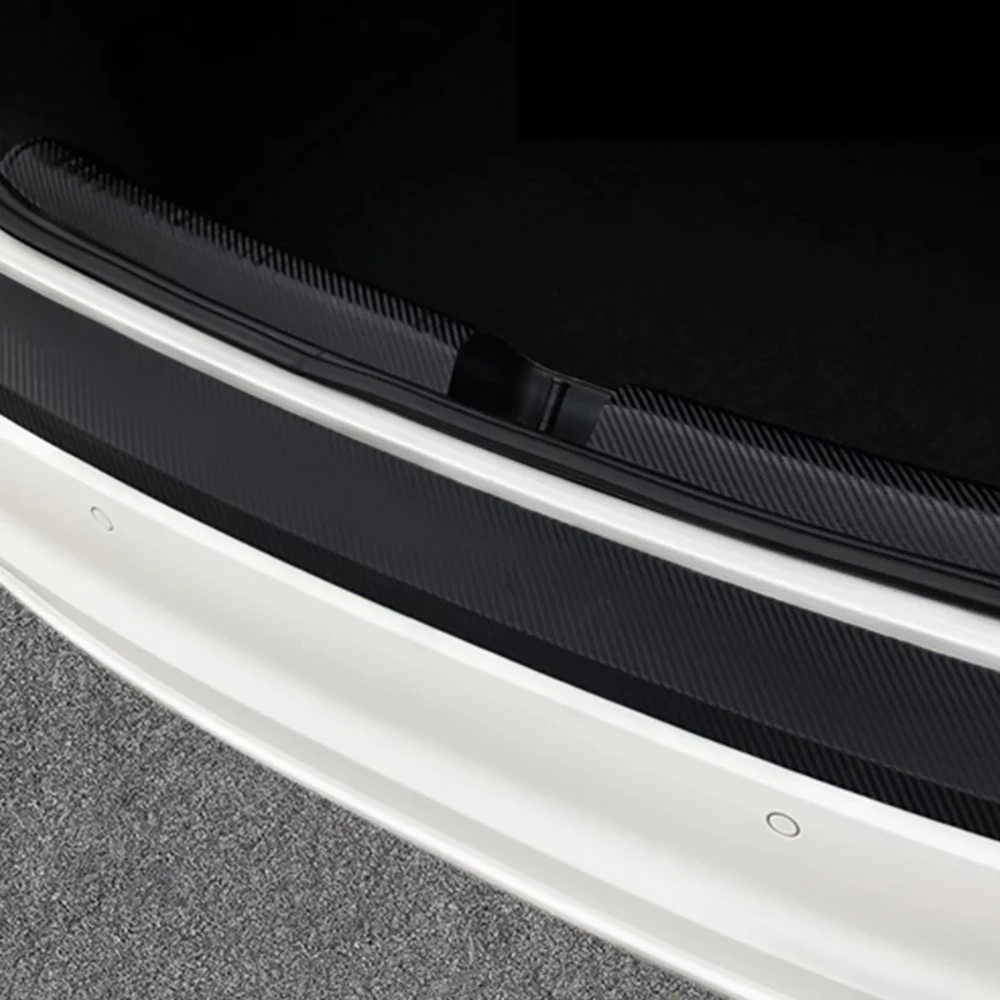 Защитные наклейки из углеродного волокна на задний бампер автомобиля - купить по