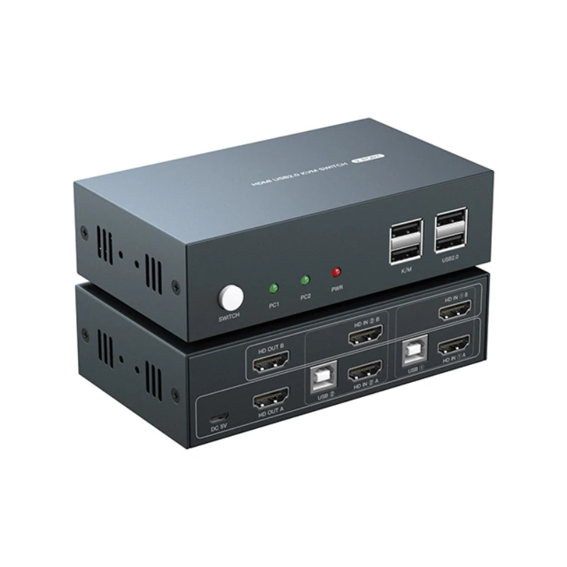 

Hot Selling USB KVM Switch 2 4 6 8 16 Ports Dual Monitor 4K HDMI Switch