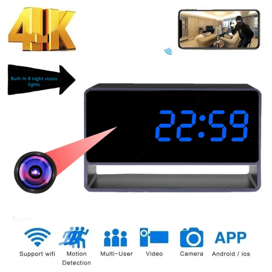 

Беспроводная мини-камера Wi-Fi 4K HD