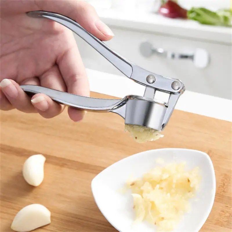 

Garlic Press Crusher Mincer Kitchen Stainless Steel Garlic Smasher Squeezer Manual Press Grinding Tool Kitchen Accessories