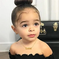 personalized custom child necklace baby name necklaces sliver gold color jewelry cute exquisite childrens day gift