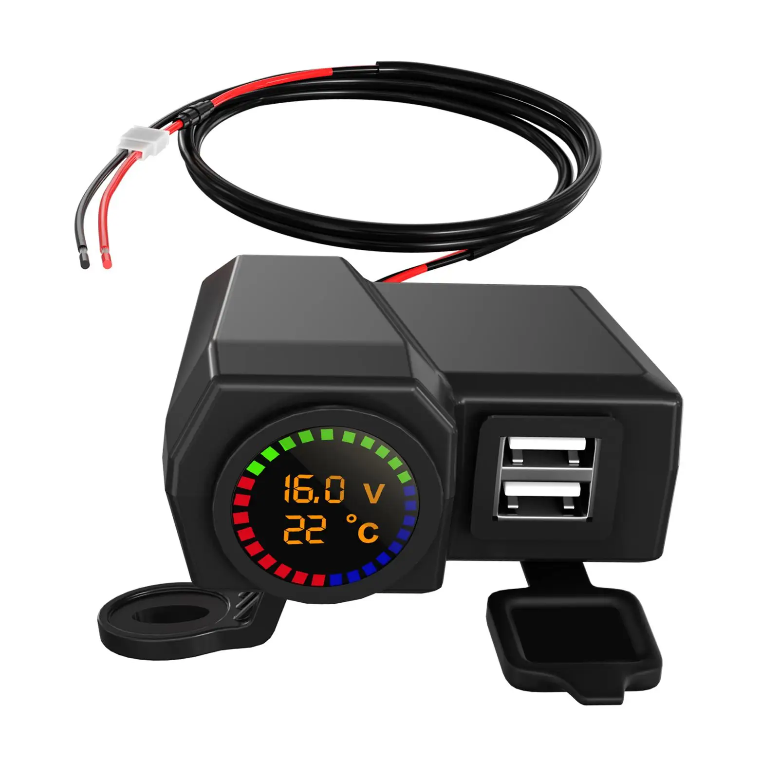 

Водонепроницаемое USB-зарядное устройство для GPS-телефонов, 2 USB-порта