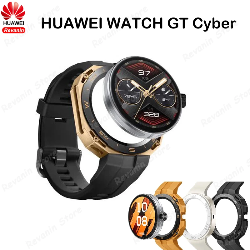

HUAWEI WATCH GT Cyber Answer Calls Music Play GPS Blood Oxygen Heart Rate Pressure Sleep Monitor 100+ Sport Men And Women Watch