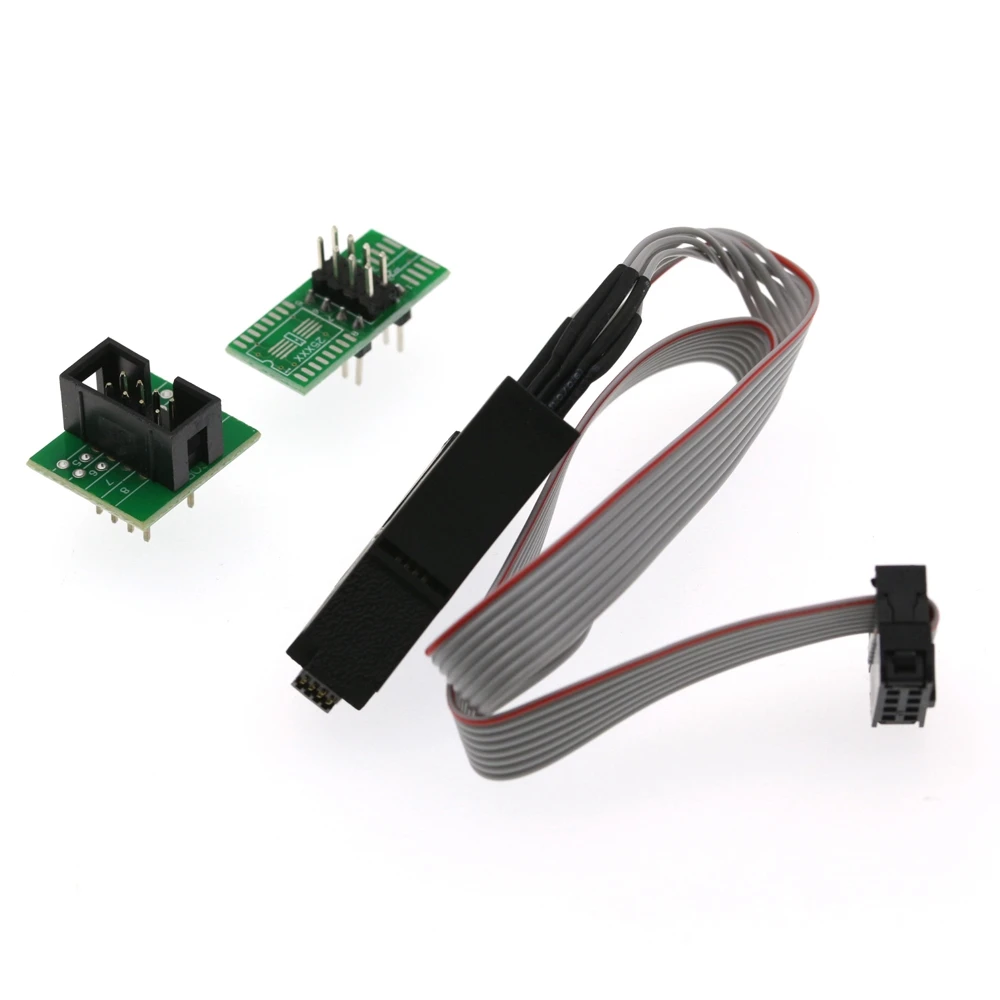 USB-программатор CH341A 24 25 серия EEPROM Flash BIOS + зажим SOIC8 SOP8 комплект адаптера 1 8 в