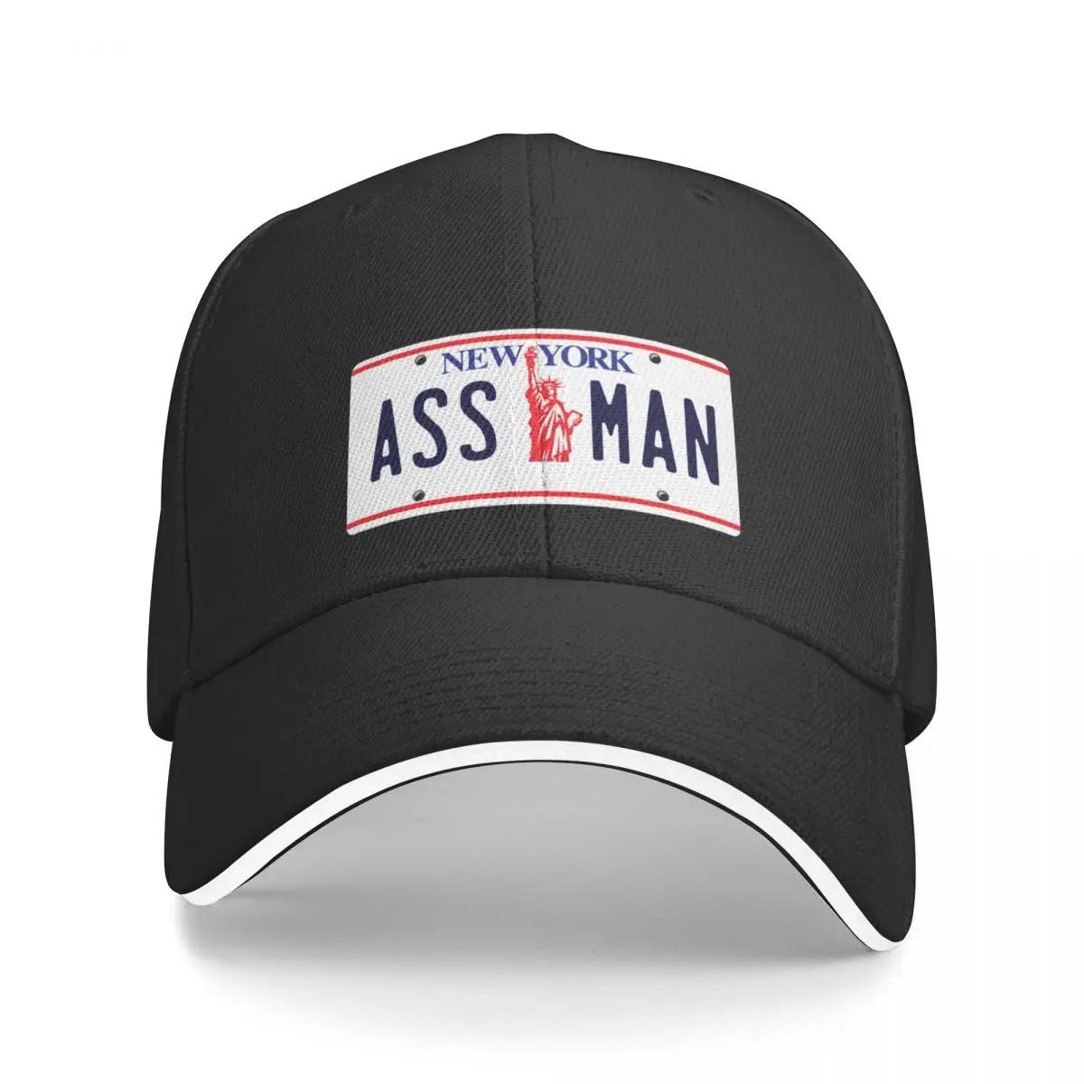 Нью-Йорк ASSMAN ASS MAN Номерный знак Бейсбольная кепка Детская шляпа Роскошная
