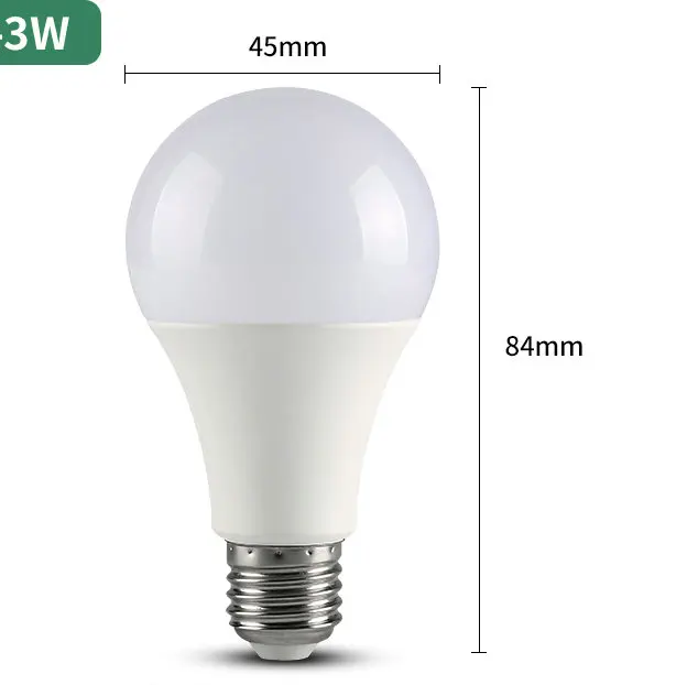 

E27 LED Light Bulb,3W,40W Equivalent,3000K Warm White,Small Edison Screw,CRI80,Non Flicker,Non Dimmable,10Pack [Energy Class A+