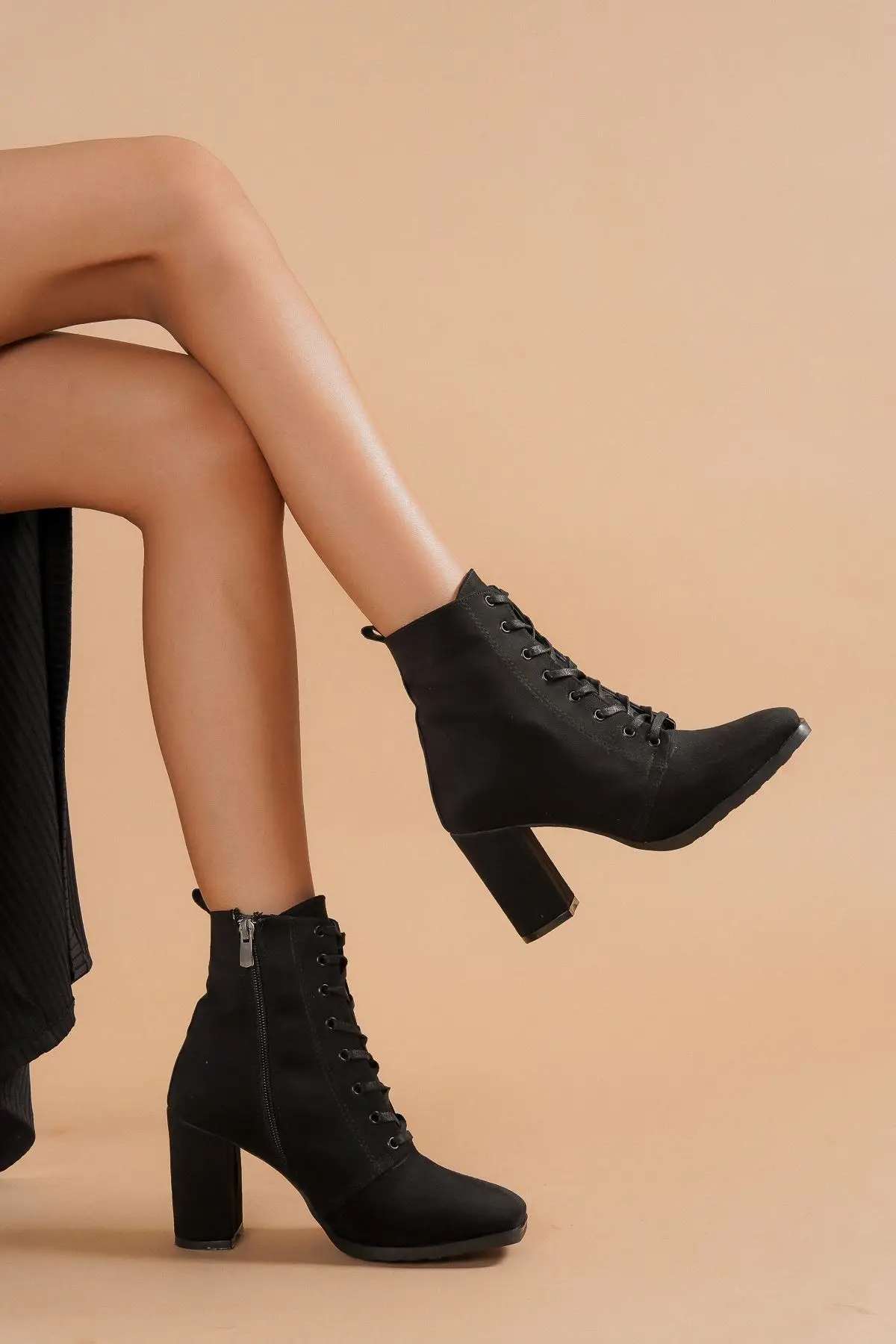 

Women's Fashion Suede Heels Boots