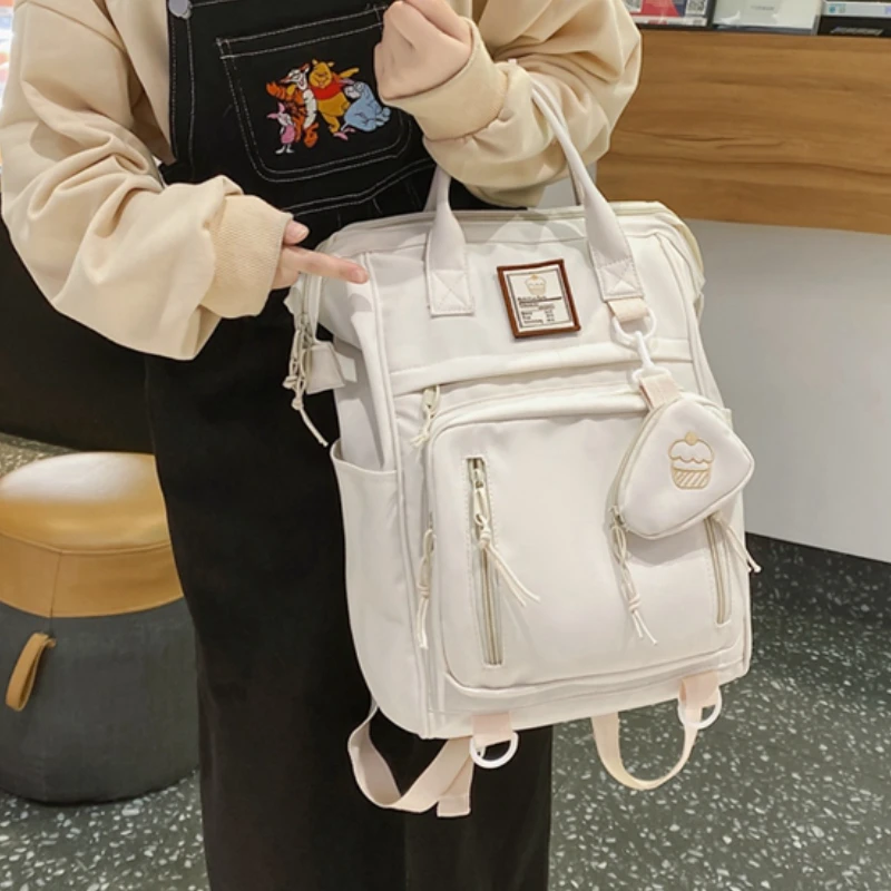 

Multifunction Women Backpacks Double Zipper School Bags Teenage Girls Student Shoulder Bag Laptop Backpack Cute Mochila Hombre