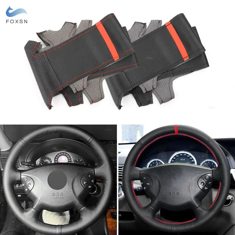 Чехол рулевого колеса для Mercedes Benz E-Class W211 G-Class W463 2002 2003 2004 2005 2006 2007 Чехол рулевого колеса для Mercedes Benz E-Class W211 G-Class W463 2002 2003 2004 2005 2006 2007