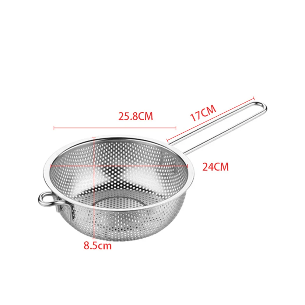 

Colander Basket Collapsible Strainer Drain Stainless Steel Wash Fruit Vegetable Mesh Sink
