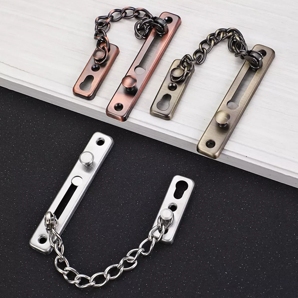 

NEW Anti-Theft Hotel Door Lock Bolt Chain Kids Safety Security Home Latch Buckle Guard Lock Hardware Accessories Door Stopper