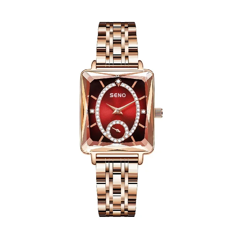 Новое поступление роскошные женские часы независимые квадратные Дамские