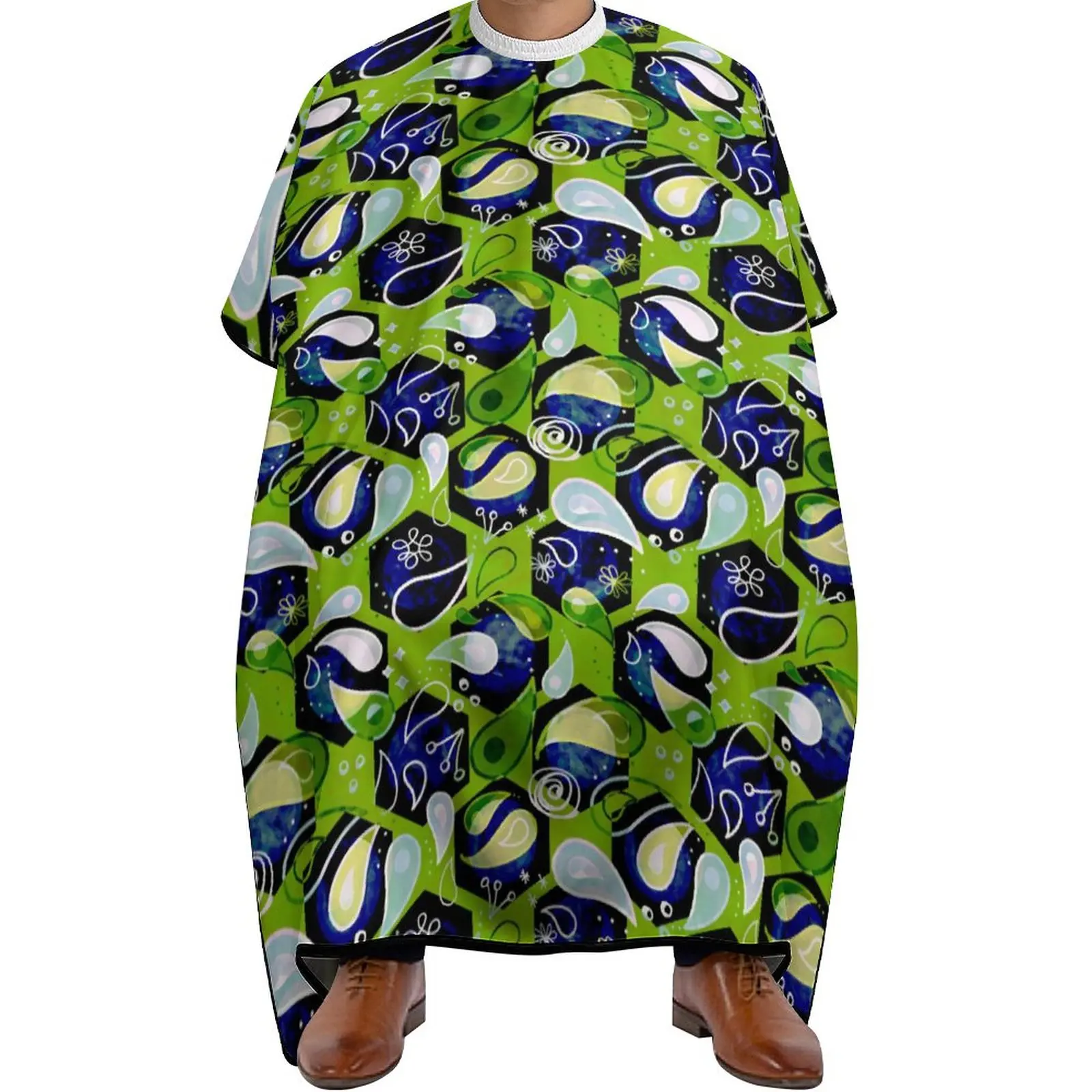 

Professional Barber Cape Polyester Hair Cutting Salon Cape Water And Stain Resistant Apron Cutting Hair