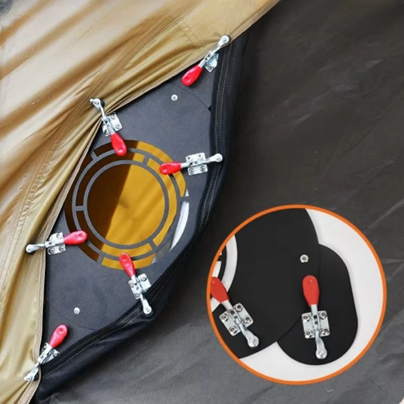 Туристическая горелка с зажимом из нержавеющей стали защита от огня для горелки