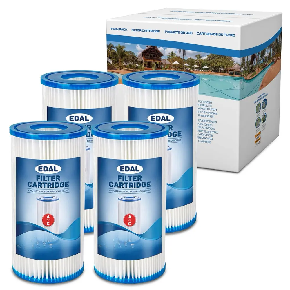 Type A/C Pool Filter Cartridge for Intex Filter , Inground and Above Ground Pools,  Pool Filter Type A or C, Made of Dacron Fibr