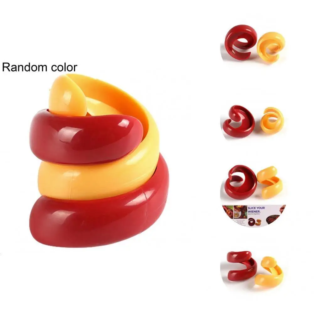 

1 Set Sausage Cutter Good Plastic User-friendly for Restaurant Hot Dog Cutter Manual Sausage Cutter