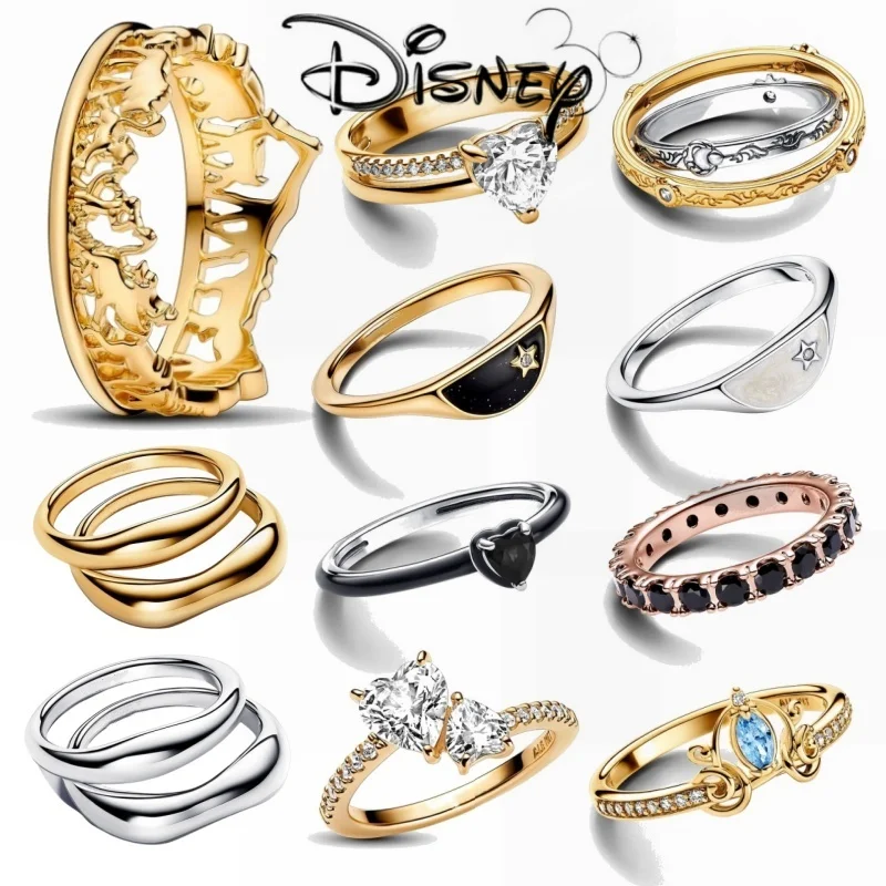 Классические обручальные кольца с геометрическим цирконием для влюбленных от