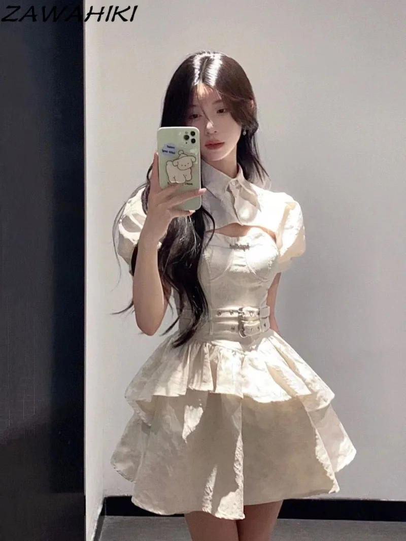 Комплект черного платья на пуговицах женская одежда облегающий бандажный