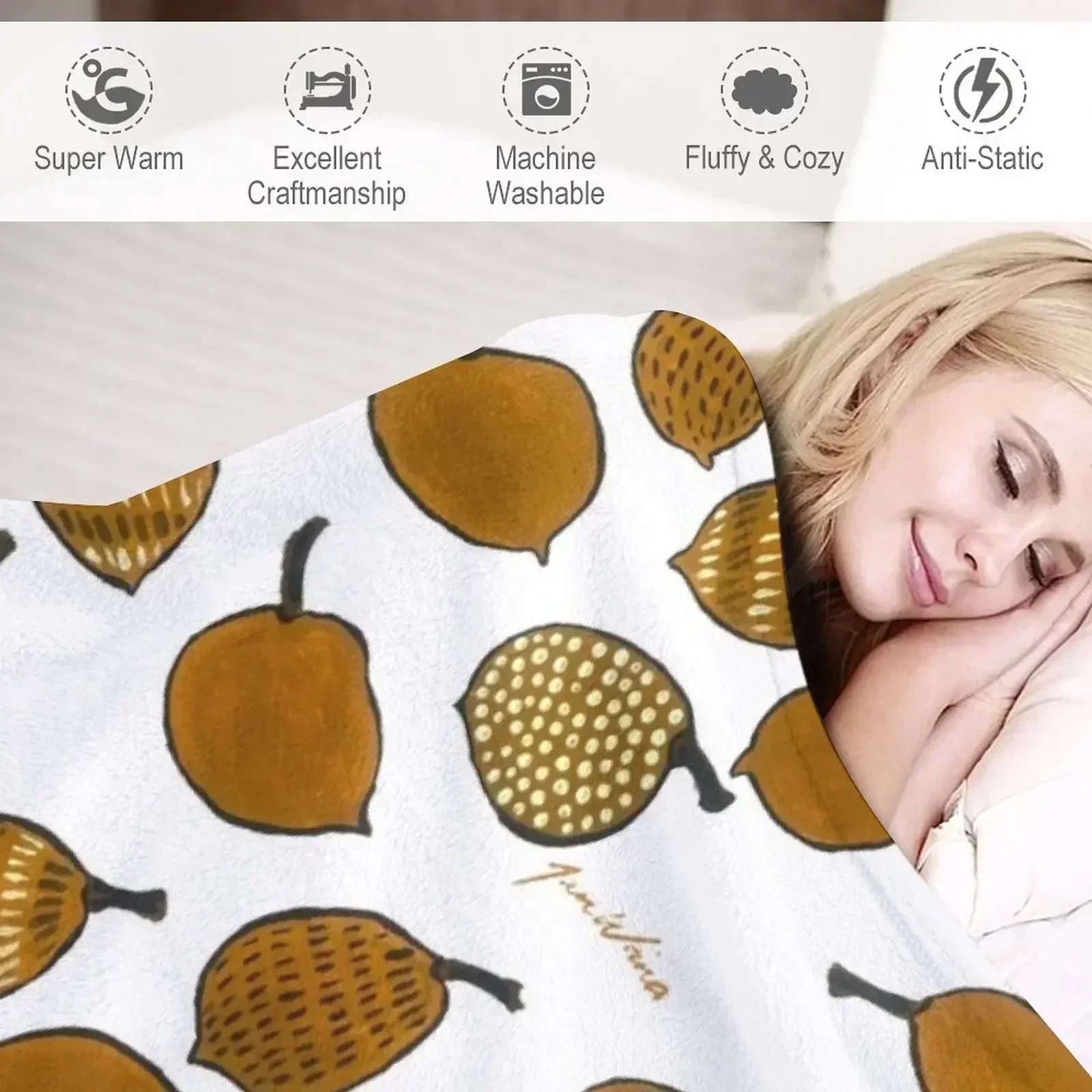 Джамлу - Орехи Boab Throw Blanket Heavy Beautifuls Мягкие одеяла и пледы Одеяла