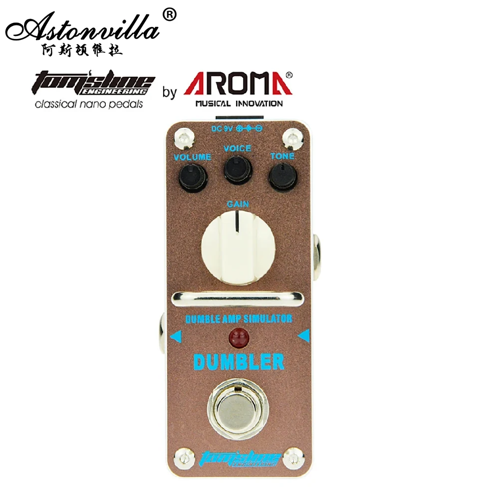 Педаль эффектов для электрогитары Aroma ADR-3 мини-педаль имитации и звуковой