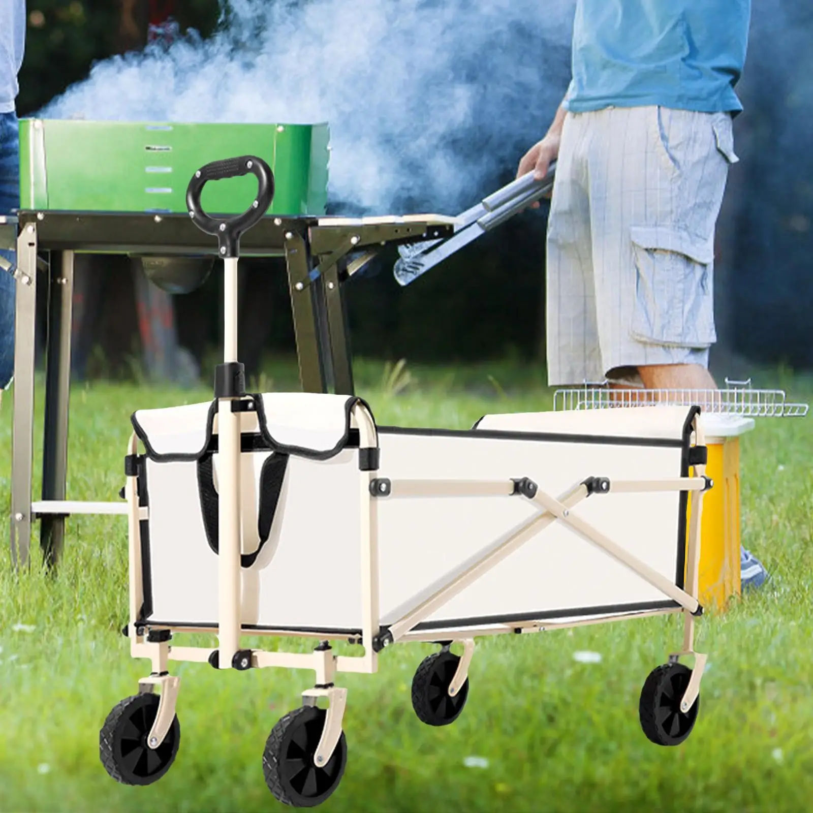 Складная тележка для кемпинга легкая продуктовая Тележка ручная спорта рыбалки