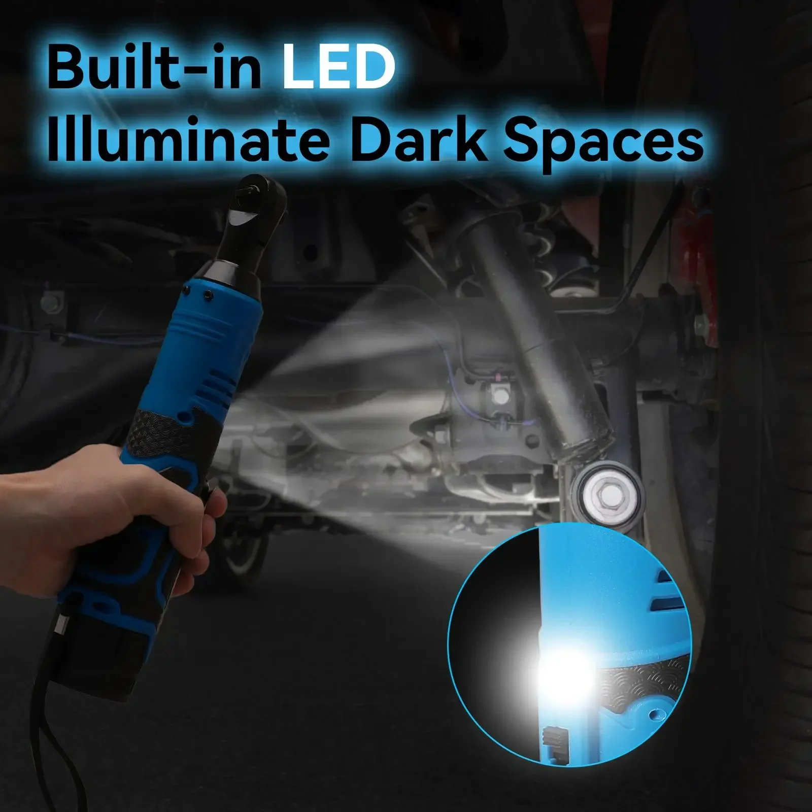 Аккумуляторный электрический гаечный ключ 18 в 3/8 нм