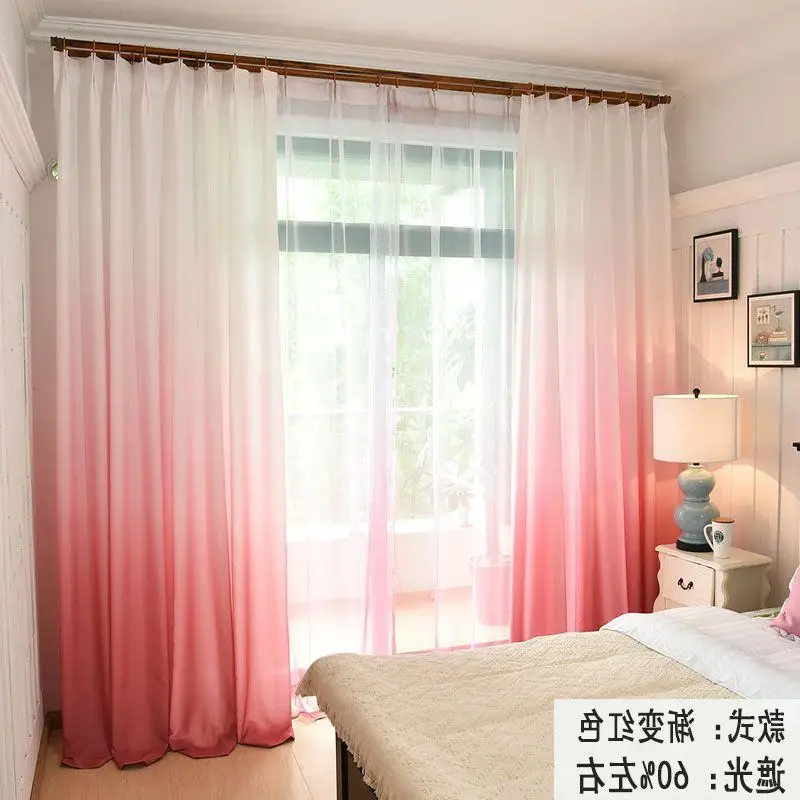 

20184-XZ-Hummingbird Printed Curtains Drape Sheer Tulle Home Decoration Living Room Bedroom Cortinas Chiffon Window