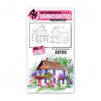 arrival 2022 new watercolor cape cod houses clear stamps scrapbook used for diary decoration template diy card handmade