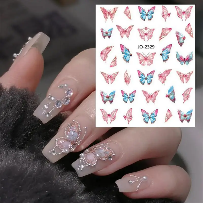 

Butterfly Nail Art Sticker Beauty Transfer Film Nail Care Sticker Nail Polish Sticker Decal Sticker Nail Tape Manicure Charms