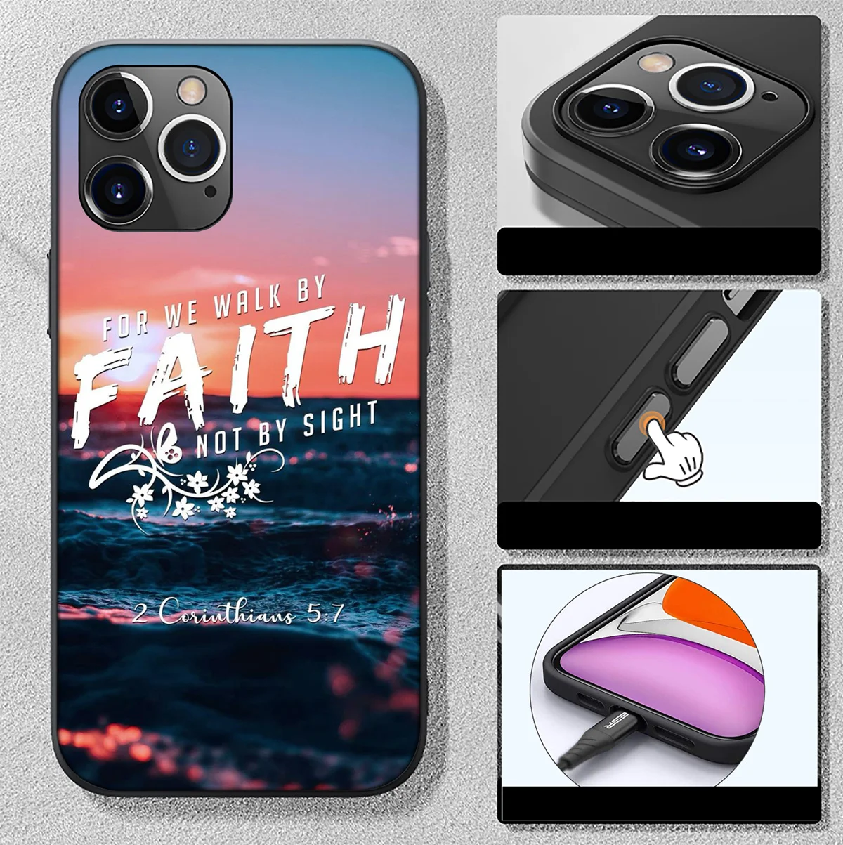 SO26 Bible Verse Faith Christian God Cover Phone Case for Samsung Galaxy A15 S10E S9 S8 S7 Note 20 10 9 8 Plus Lite