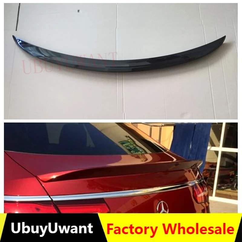 

For Mercedes Gle Coupe 2016 2017 2018 High Quality ABS Plastic Carbon Fiber Look Rear Tail Wing Decoration Lip Spoiler