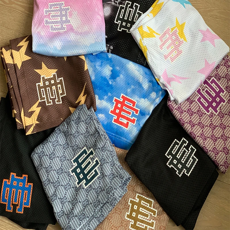 

Eric Emanuel EE Basic Short New York City Skyline Summer Fashion Shorts Fitness Sweatpants Gym Workout mesh sports shorts