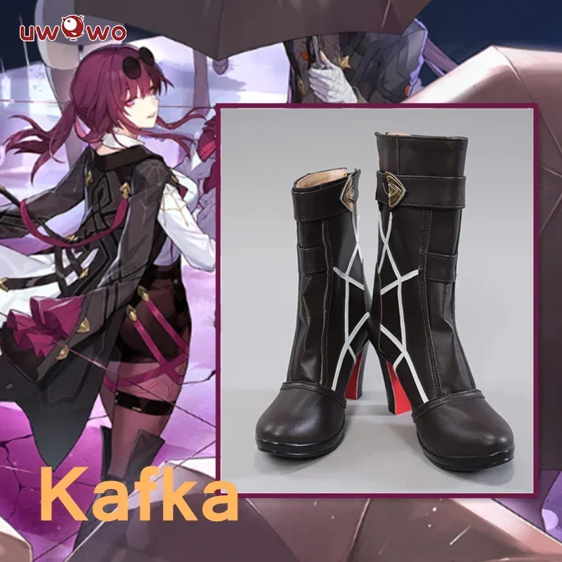 N66UWOWO Honkai Star Rail Kafka Сапоги для косплея Stellaron Hunters HSR Nihility Косплей Обувь 2W $%