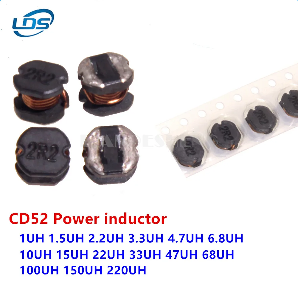 

20PCS SMD Power Inductors CD52 1UH 1.5UH 2.2UH 3.3UH 4.7UH 6.8UH 10UH 15UH 22UH 33UH 47UH 68UH 100UH 150UH 220UH