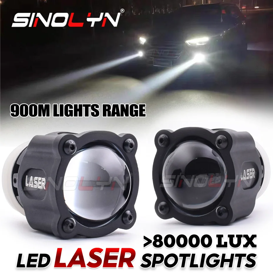 Sinolyn LED أضواء الليزر الضباب أضواء السوبر مشرق عالية شعاع 82500LM LED العالمي أجهزة العرض دراجة نارية أضواء السيارات التحديثية
