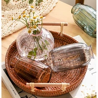 home decoration japanese style transparent glass vase flower arranging utensils hydroponic