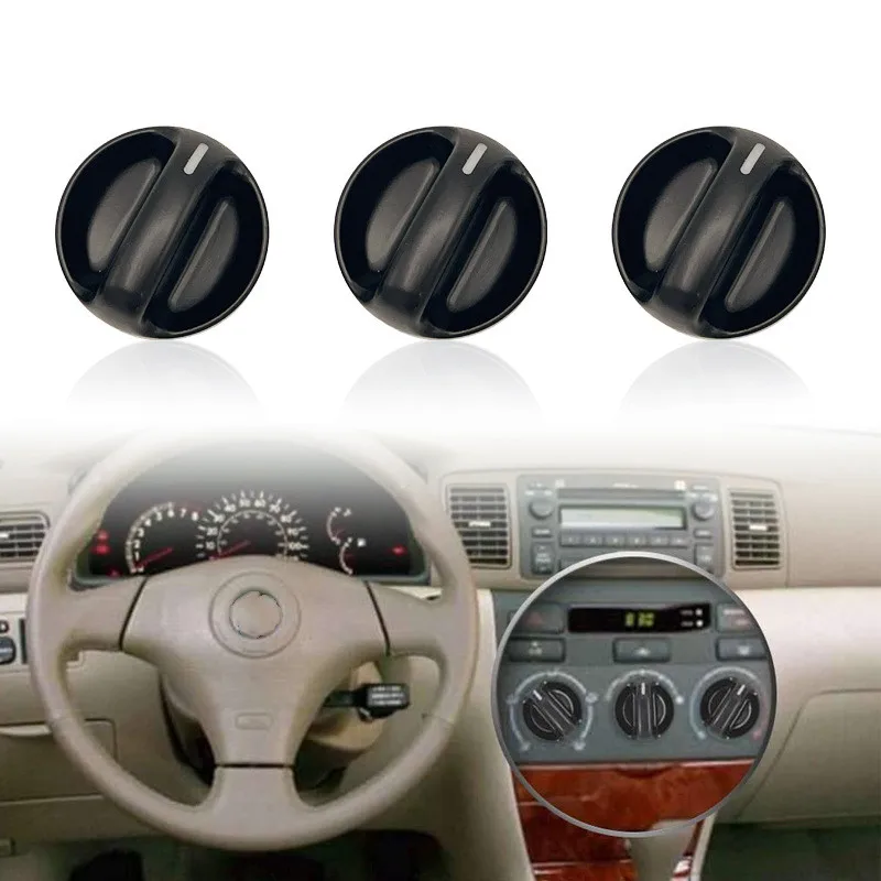 

Set of 3 AC Air Conditioner Climate Control Knob Switch for 2000-2006 Toyota Tundra Replaces OE 55905-0C010 559050C010