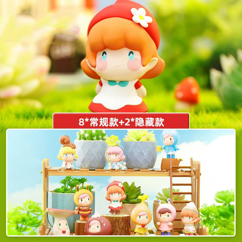 

52 игрушек «Сад», серии Yumi, строительные игрушки, модная аниме-фигурка, Милая модель, куклы, подарок на день рождения, украшения для комнаты