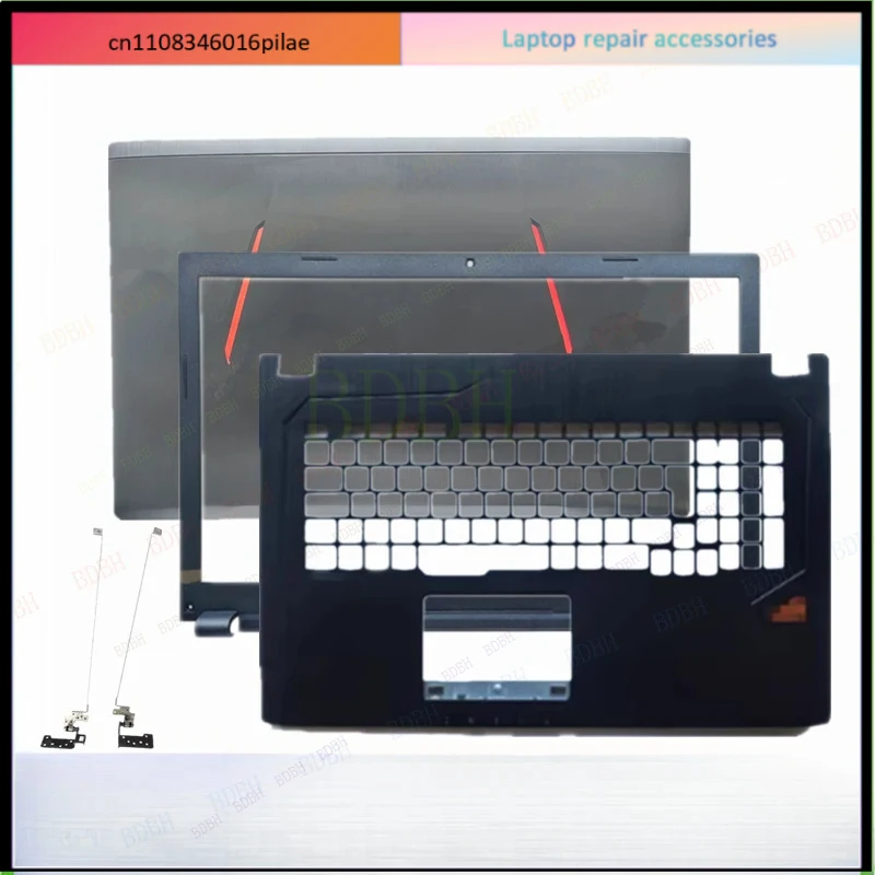 Фото Для ноутбуков ASUS GL753V ZX73V FX73V FX73VD GL753VD: задняя крышка ЖК-экрана, передняя рамка, подставка для рук, клавиатура (US/RU), петли, кабель экрана. №1