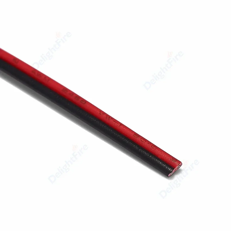 

2-контактный электрический провод, белый, плоский, 22AWG, 20AWG, 18AWG, кабель из ПВХ, провод динамика для светодиодной ленты, автомобильный аудиоразъем, разъем JST SM 12 В