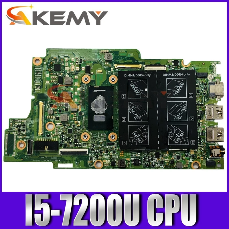 

CN-0PG0MH 0PG0MH PG0MH для Dell Inspiron 13 5000 5378 5578 материнская плата для ноутбука SR2ZU I5-7200U 100% рабочий