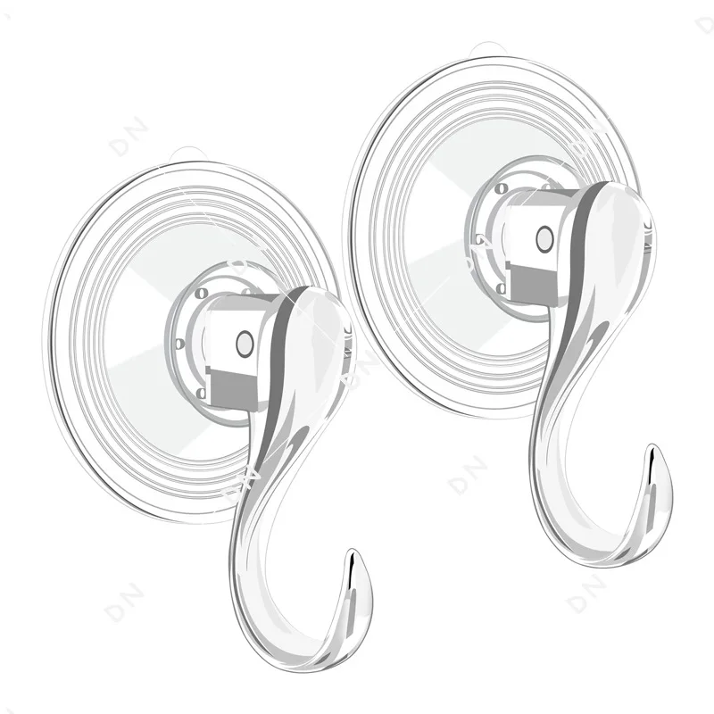

1Pcs Waterproof Transparent Suction Cup Hook Multipurpose For Household Sticky Hook Removable Reusable Plastic Hanger