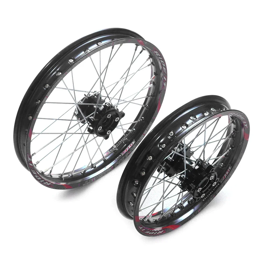 

Front 1.60-17 Rear 1.85-14 Inch Alloy Wheel Rim with CNC Hub For KAYO HR-160cc TY150CC Dirt Pit bike 14/17 Inch Motorcycle Wheel