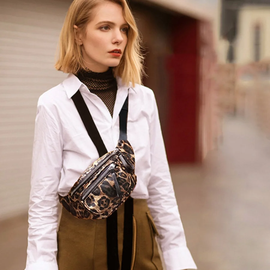 

Нагрудная сумка 2022, нейлоновая поясная сумка для женщин, поясная сумка с леопардовым принтом для мужчин, красочная сумка-кошелек, дорожная с...