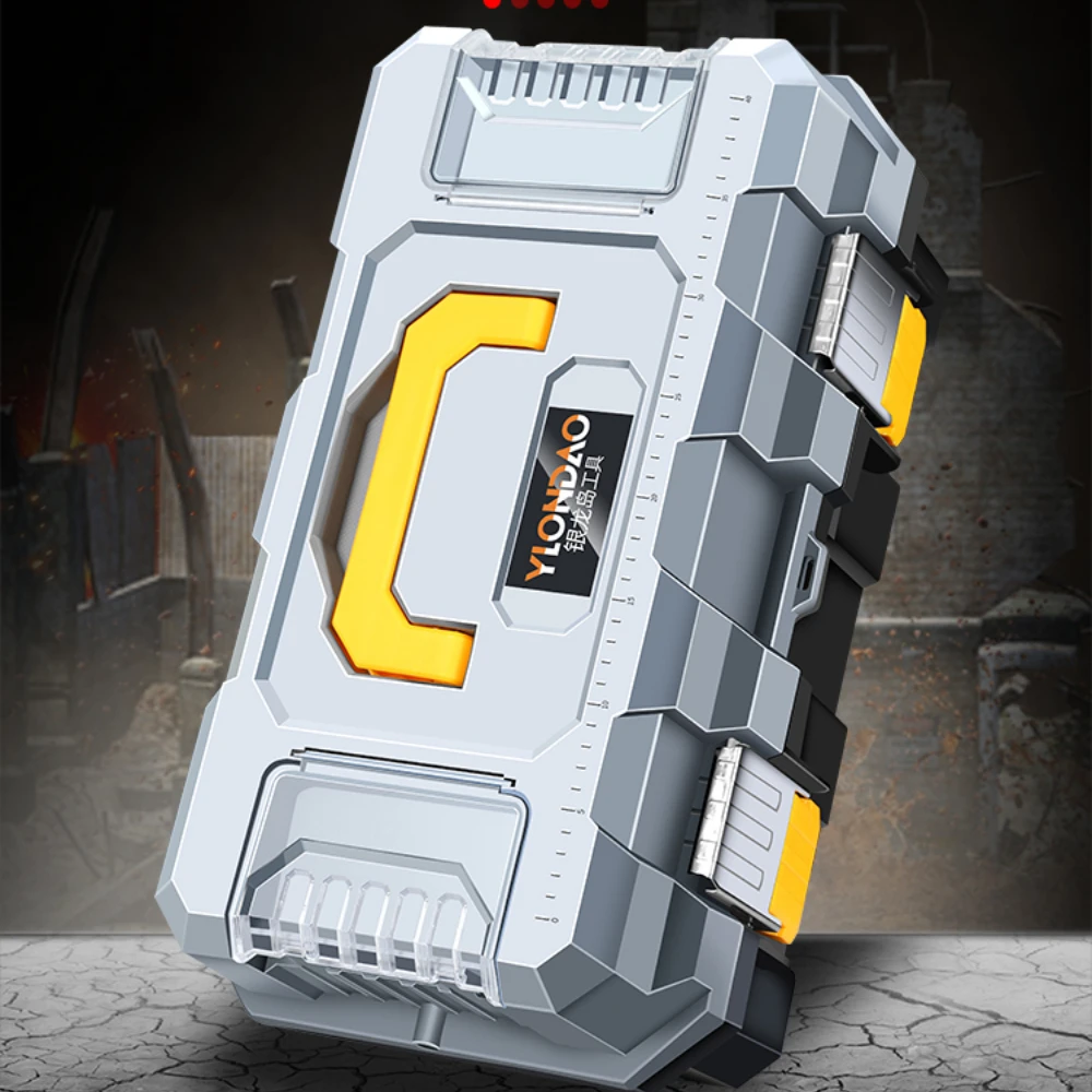 Пустой большой ящик для инструментов 3-ступенчатый кейс хранения органайзер