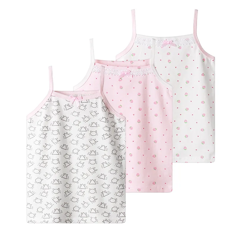 

Майка для девочек, хлопковая майка без рукавов, с мультяшным принтом, на возраст 2-10 лет, 2022