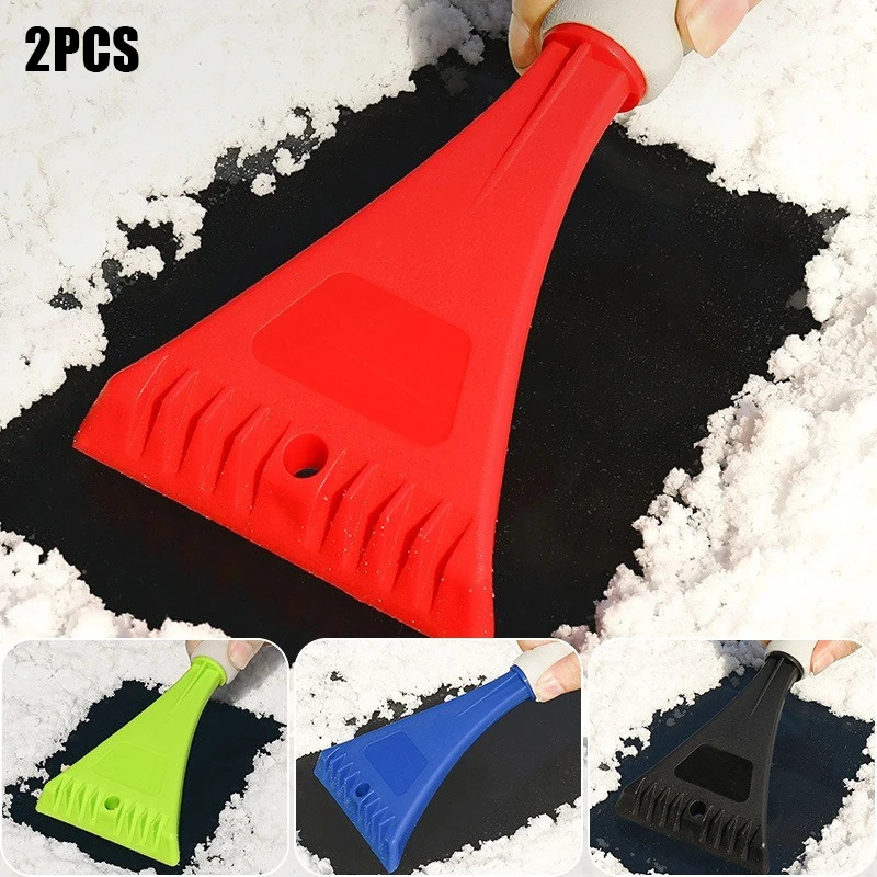 

2 Pcs Winter Car Pp Snow Removal Shovel Eva Foam Handle Mini Deicing Shovel Wiper Protection Ice Scraper Cleaning Tool for Car